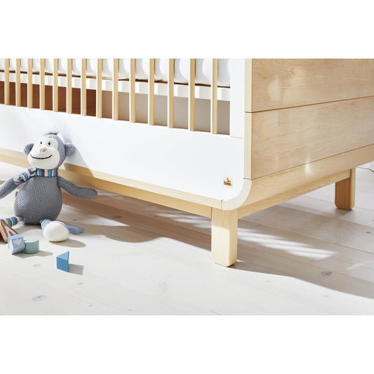 Kinderkamer 'Round' breed groot3 onderdelen: ledikantbed, breed commode, grote kledingkast - Smart Simple
