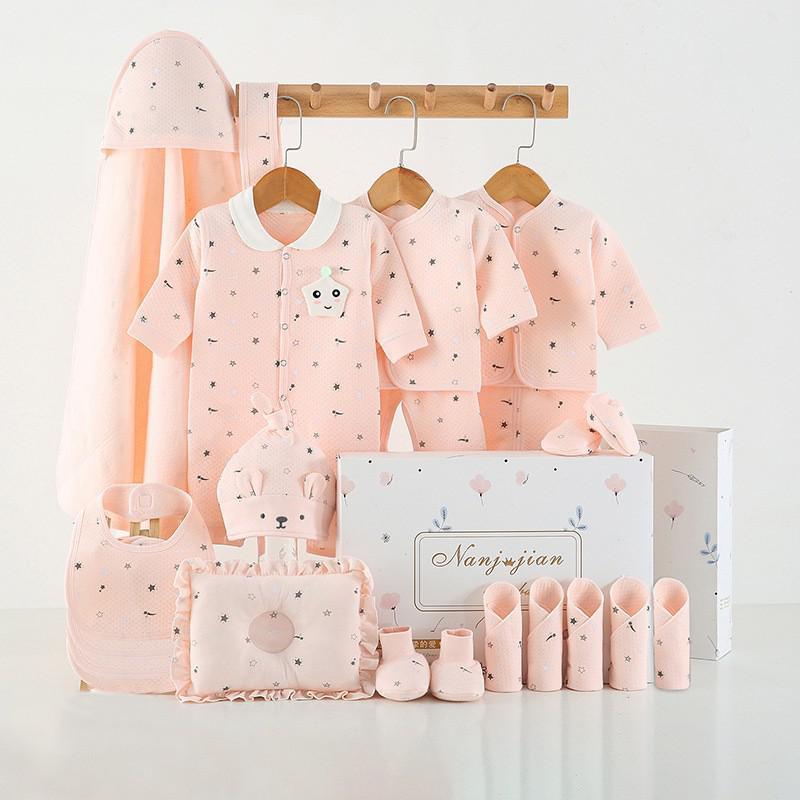 Babykleding Cadeauset – 100% Katoen, Voor Pasgeborenen (16 t/m 24 - delig) - Smart Simple