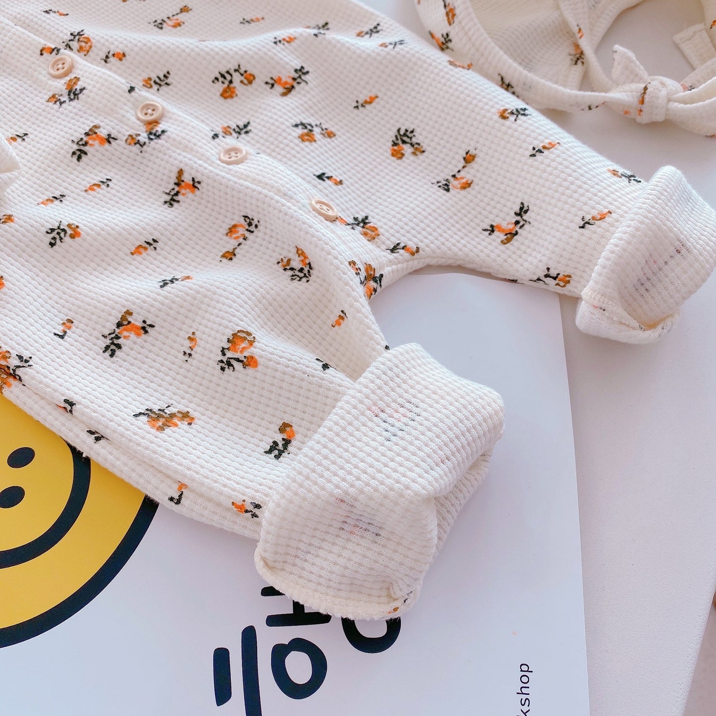 Gebreide Zomerromper met Lange Mouwen – Casual Baby Outfit