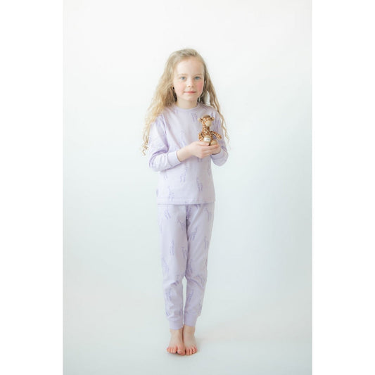 Giraf F&D Pyjama Kinderen | Lila zakje - Smart Simple