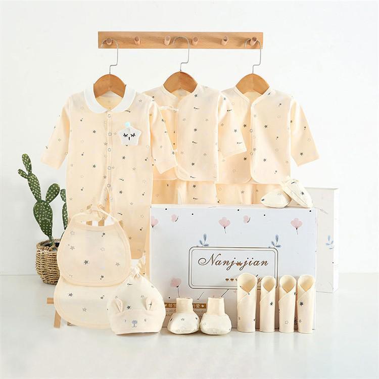 Babykleding Cadeauset – 100% Katoen, Voor Pasgeborenen (16 t/m 24 - delig) - Smart Simple