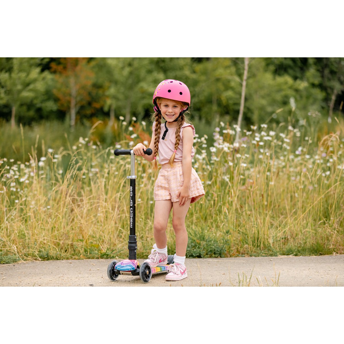 BOLDCUBE Kinderstep met 3 wielen - Astro Dream - voor jongens & meisjes van 5 - 10 jaar