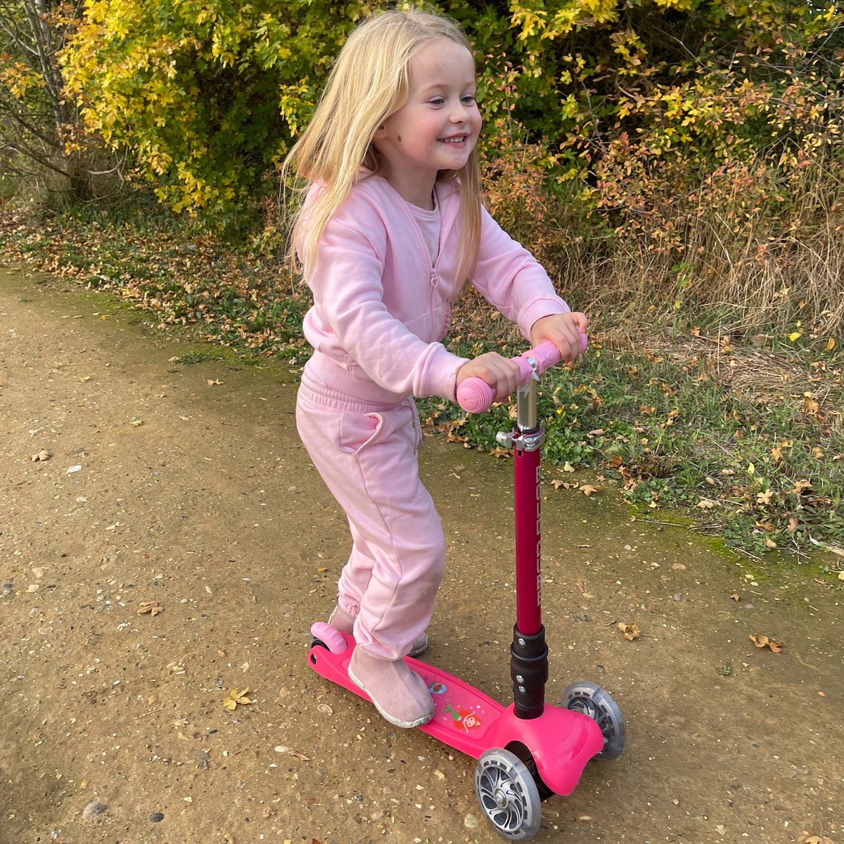 BOLDCUBE Kinderstep met 3 wielen - Zeemeermin Roze - voor meisjes van 2 - 8 jaar