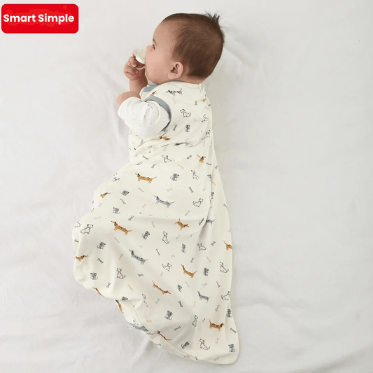 Baby Slaapzak – Ademend, Comfortabel & Veilig Anti - Kick Design (3–18 Maanden) - Smart Simple