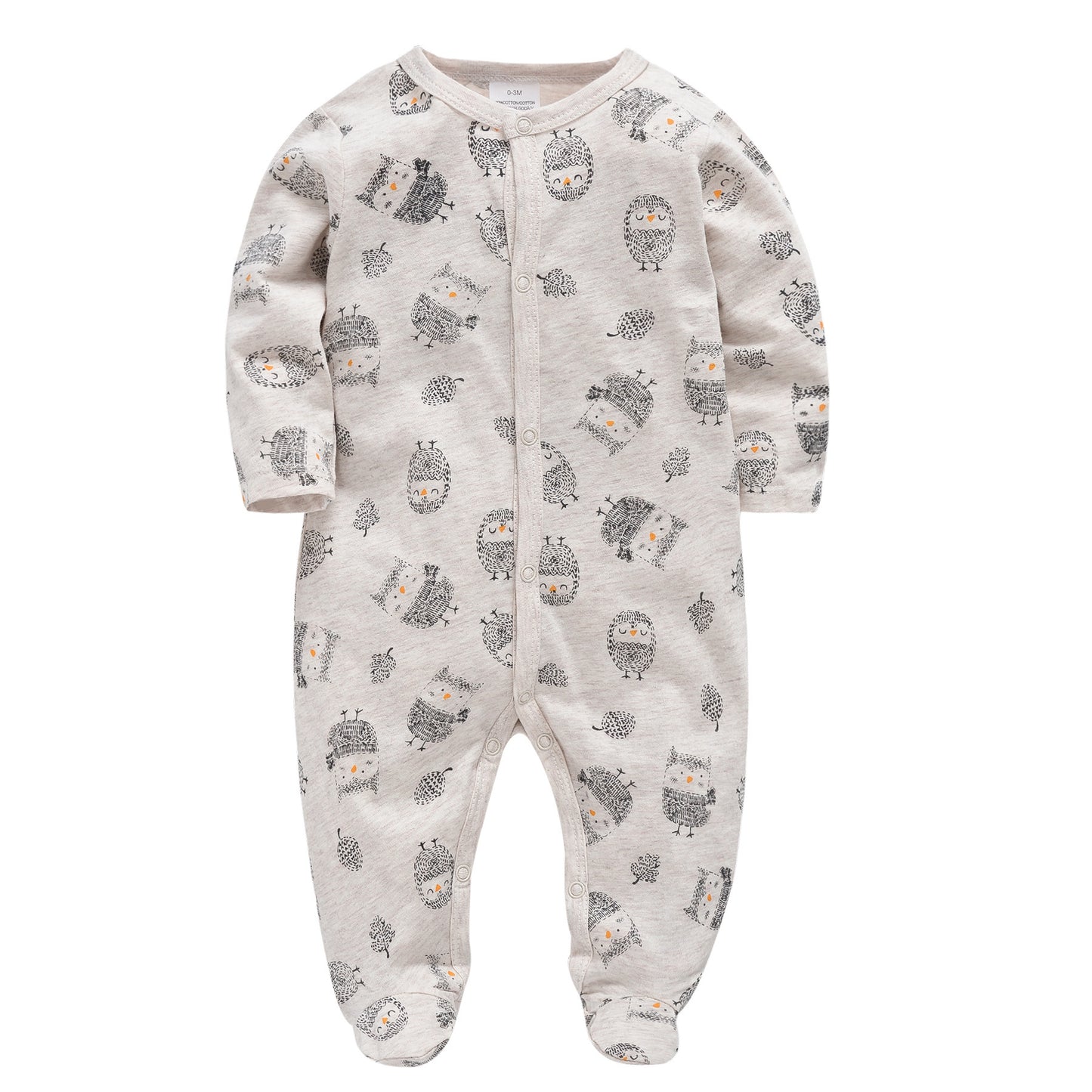 Katoenen Baby Romper met Drukknoopsluiting – Comfortabele Jumpsuit