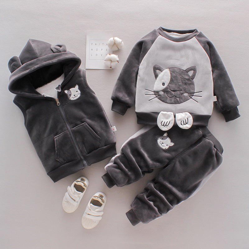 Winterset Baby – Driedelige Warme Outfit voor Jongens en Meisjes