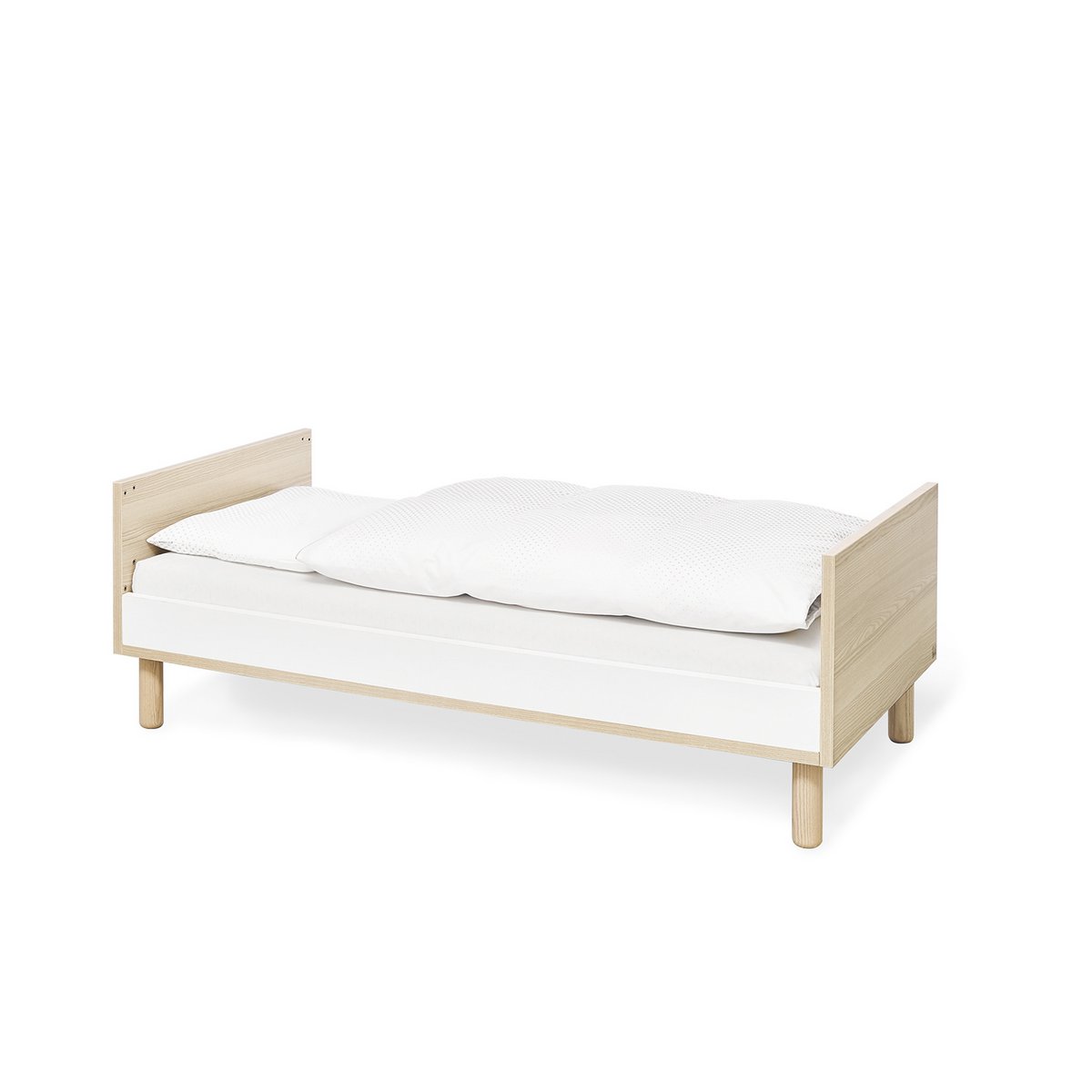 Kwekerij 'Flow' breed groot 3 delen: ledikant, brede commode, grote kledingkast - Smart Simple
