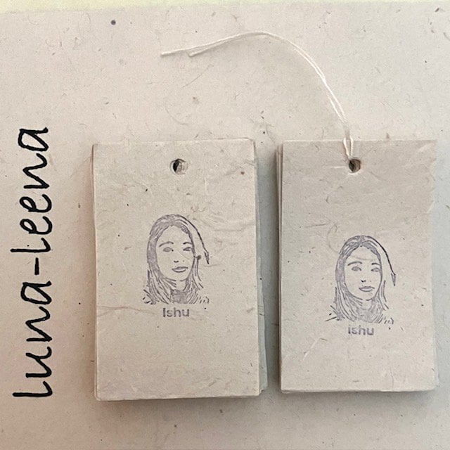 Luna - Leena haarspeldjes roze 2x - gebroken wit - zachte wol - handgehaakt in Nepal - Smart Simple