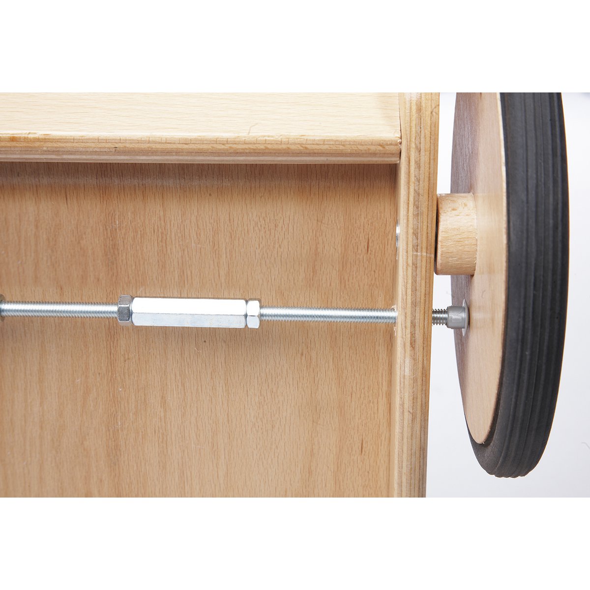 Leren loopwagen 'Uli', wit - Smart Simple