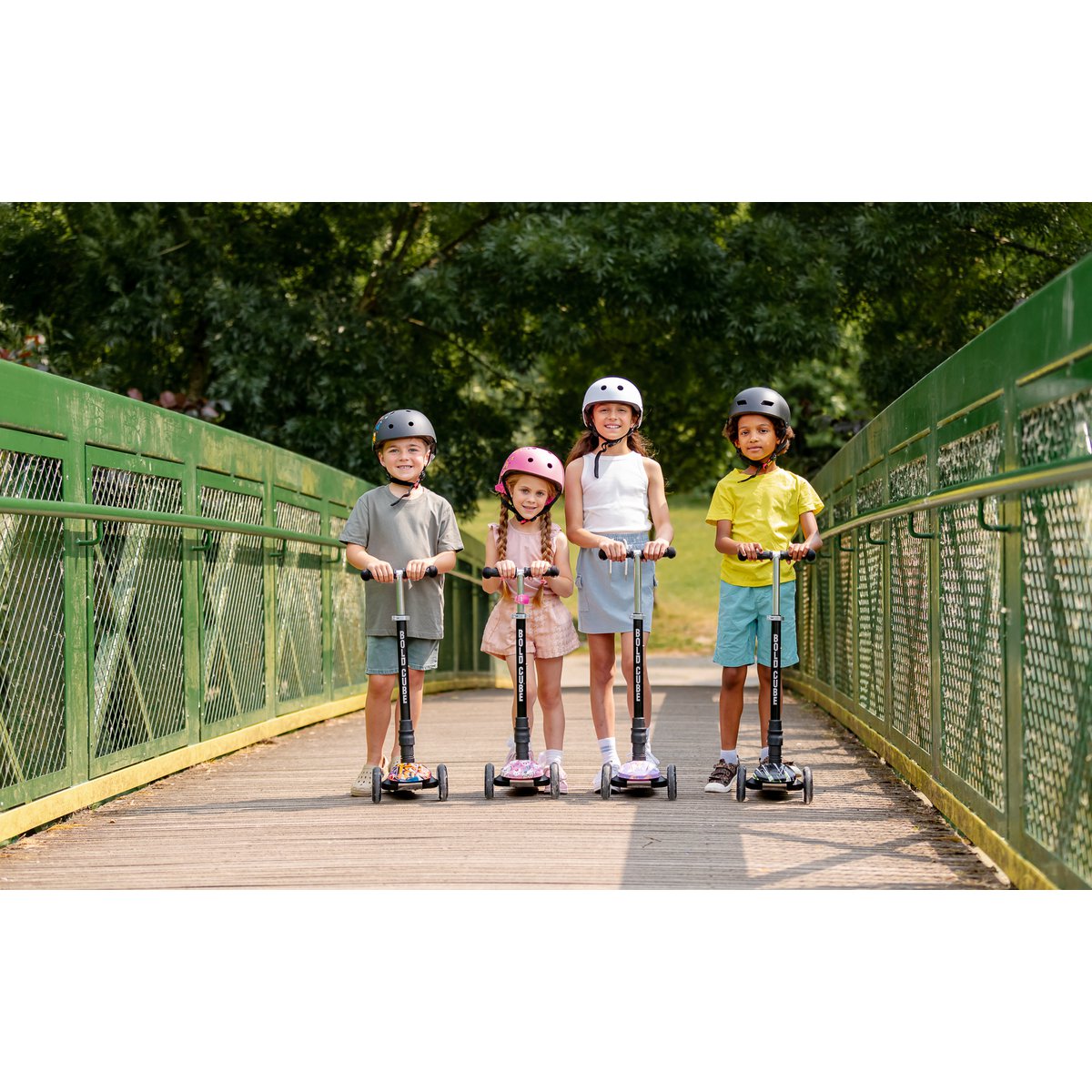 BOLDCUBE Kinderstep met 3 wielen - Unicorn Land - voor jongens & meisjes van 5 - 10 jaar