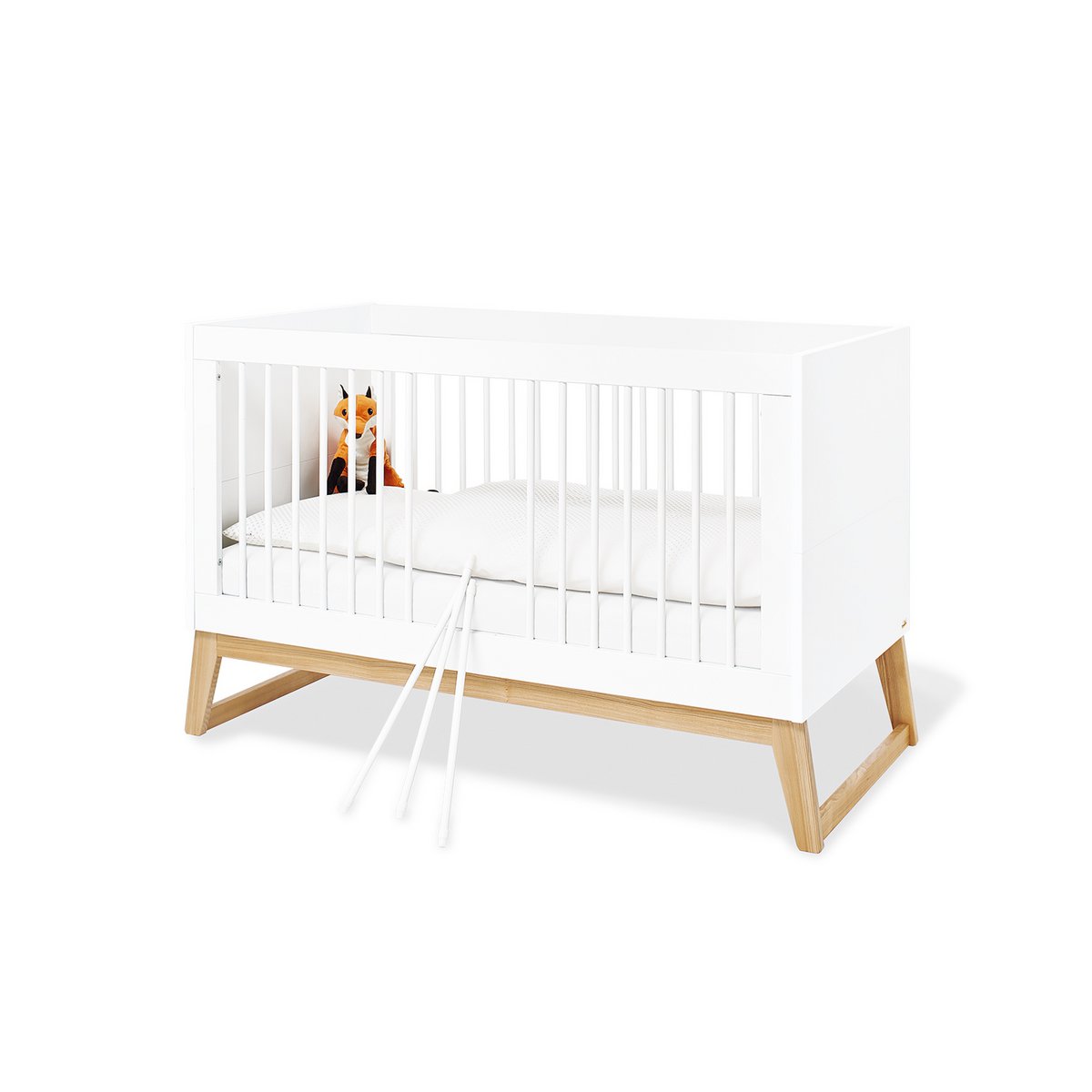 Kwekerij 'Bridge' breed groot 3 delen: ledikant, brede commode, grote kledingkast - Smart Simple