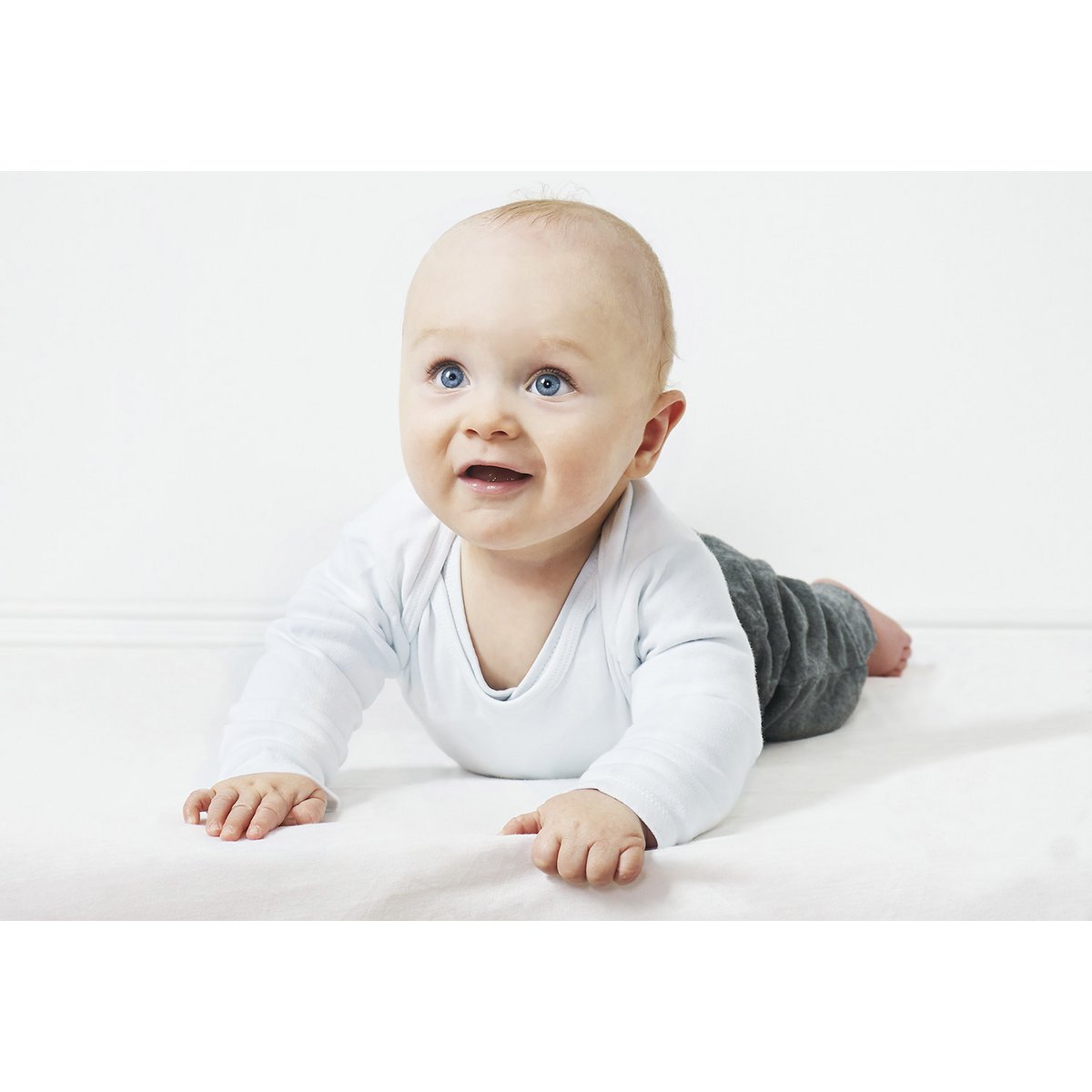 Hoeslaken voor ledikantbed in twinpack, jersey, wit - Smart Simple