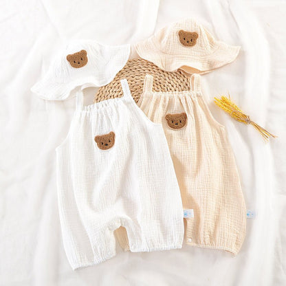 Zomer Baby Jumpsuit – Mouwloos Kruippakje voor Jongens & Meisjes - Smart Simple