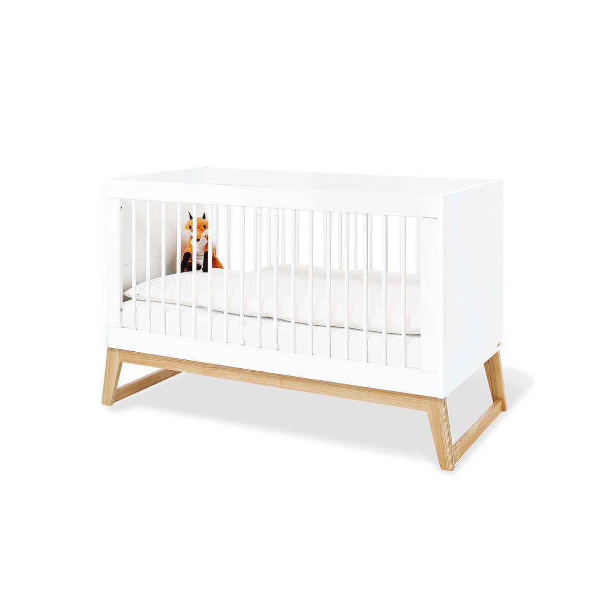 Kwekerij 'Brug' breed 3 delen: ledikant, brede commode, 2 - deurs kledingkast - Smart Simple