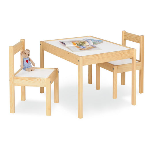 Kindertafel en stoel set 'Olaf', 3 delig - Smart Simple