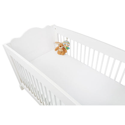 Hoeslaken voor ledikantbed in twinpack, jersey, wit - Smart Simple