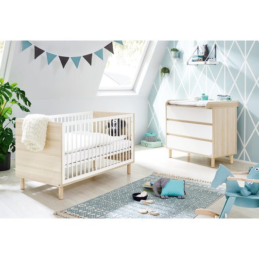 Startset 'Flow' breed 2 delen: ledikant, brede commode - Smart Simple