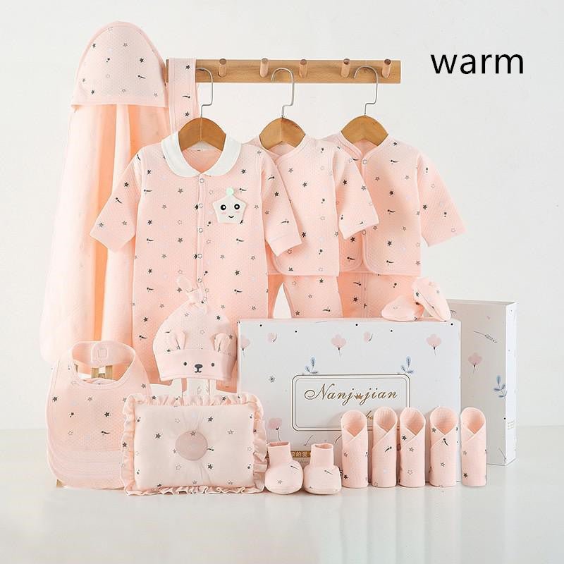Babykleding Cadeauset – 100% Katoen, Voor Pasgeborenen (16 t/m 24 - delig) - Smart Simple