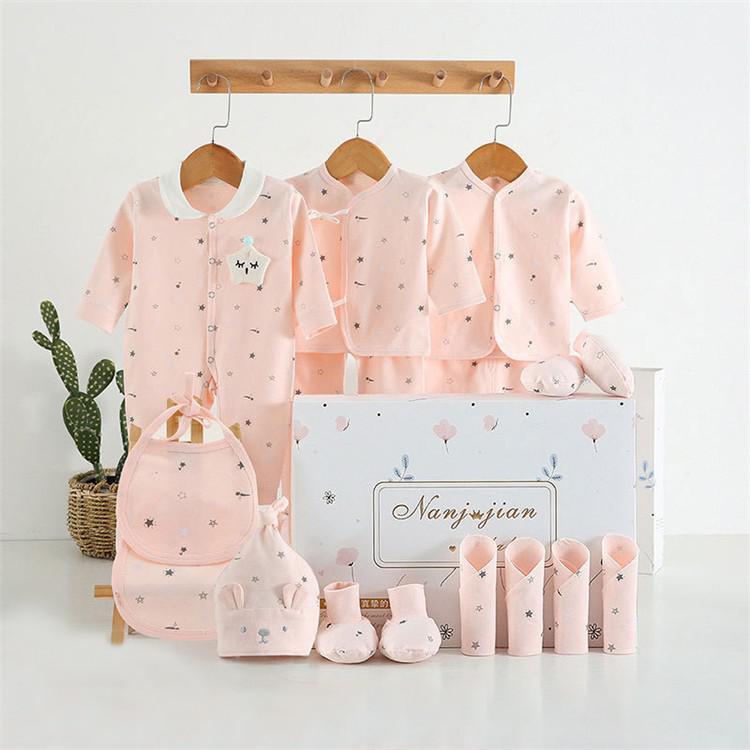 Babykleding Cadeauset – 100% Katoen, Voor Pasgeborenen (16 t/m 24 - delig) - Smart Simple