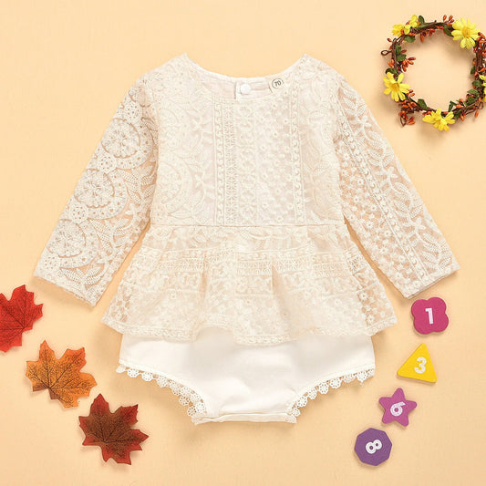Kanten Baby Jumpsuit – Elegante Romper met Kantdetails