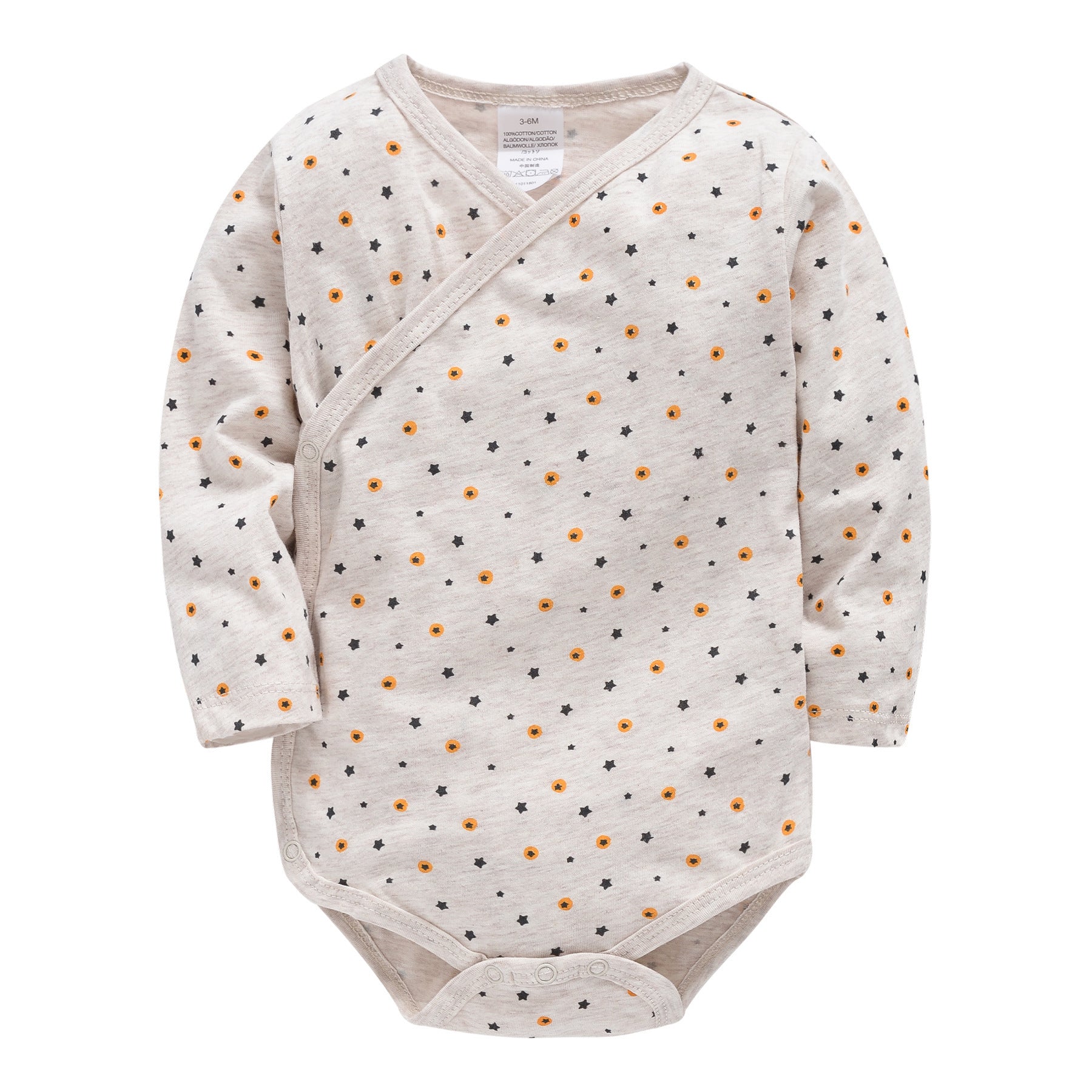 Katoenen Baby Romper met Drukknoopsluiting – Comfortabele Jumpsuit