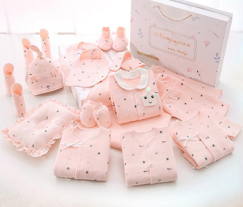 Babykleding Cadeauset – 100% Katoen, Voor Pasgeborenen (16 t/m 24 - delig) - Smart Simple