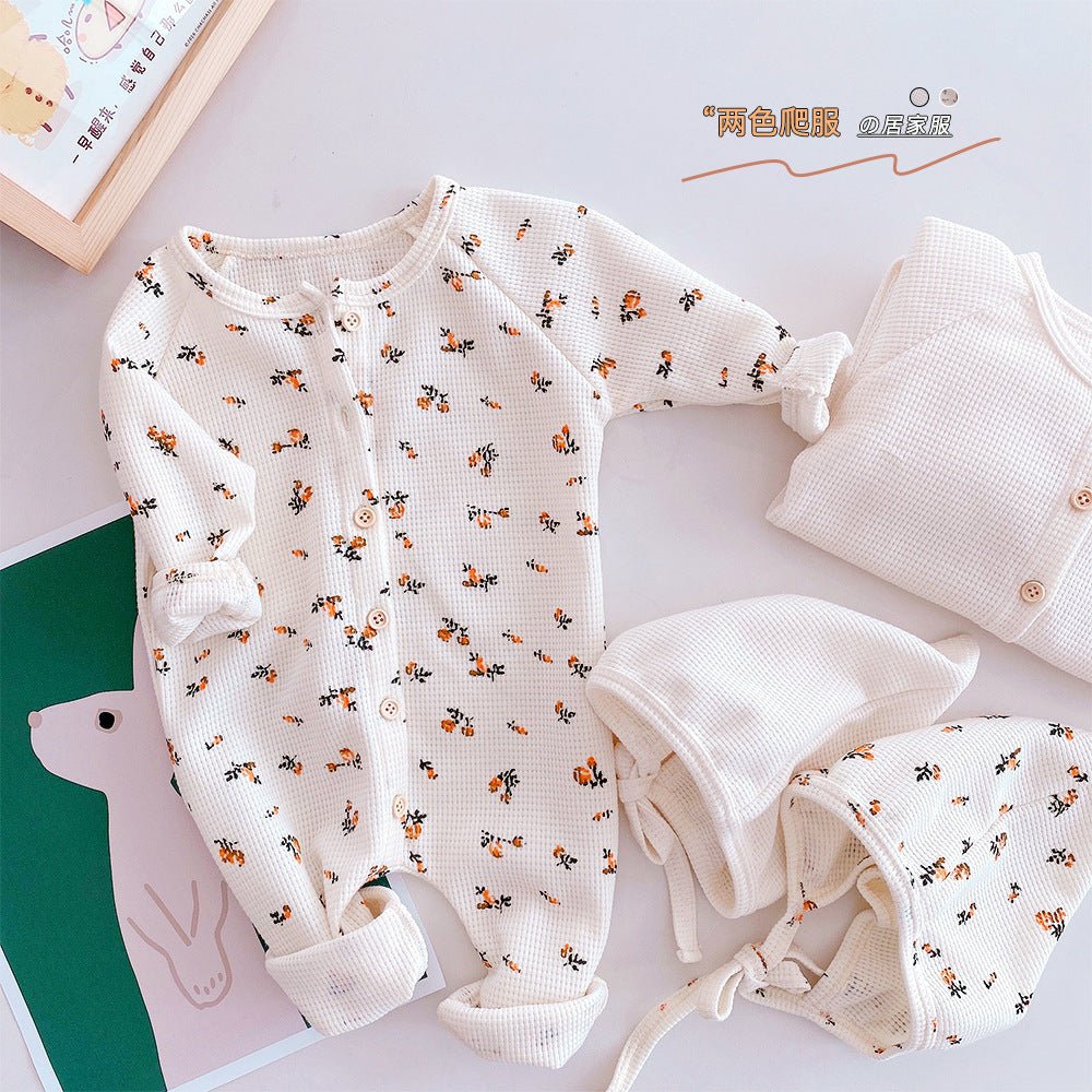 Gebreide Zomerromper met Lange Mouwen – Casual Baby Outfit