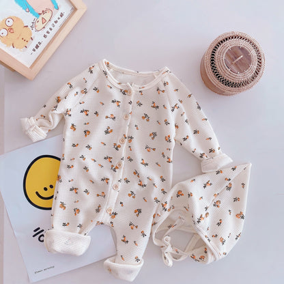 Gebreide Zomerromper met Lange Mouwen – Casual Baby Outfit