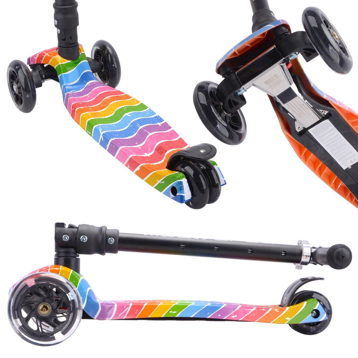 BOLDCUBE Kinderstep met 3 wielen - Astro Dream - voor jongens & meisjes van 5 - 10  jaar