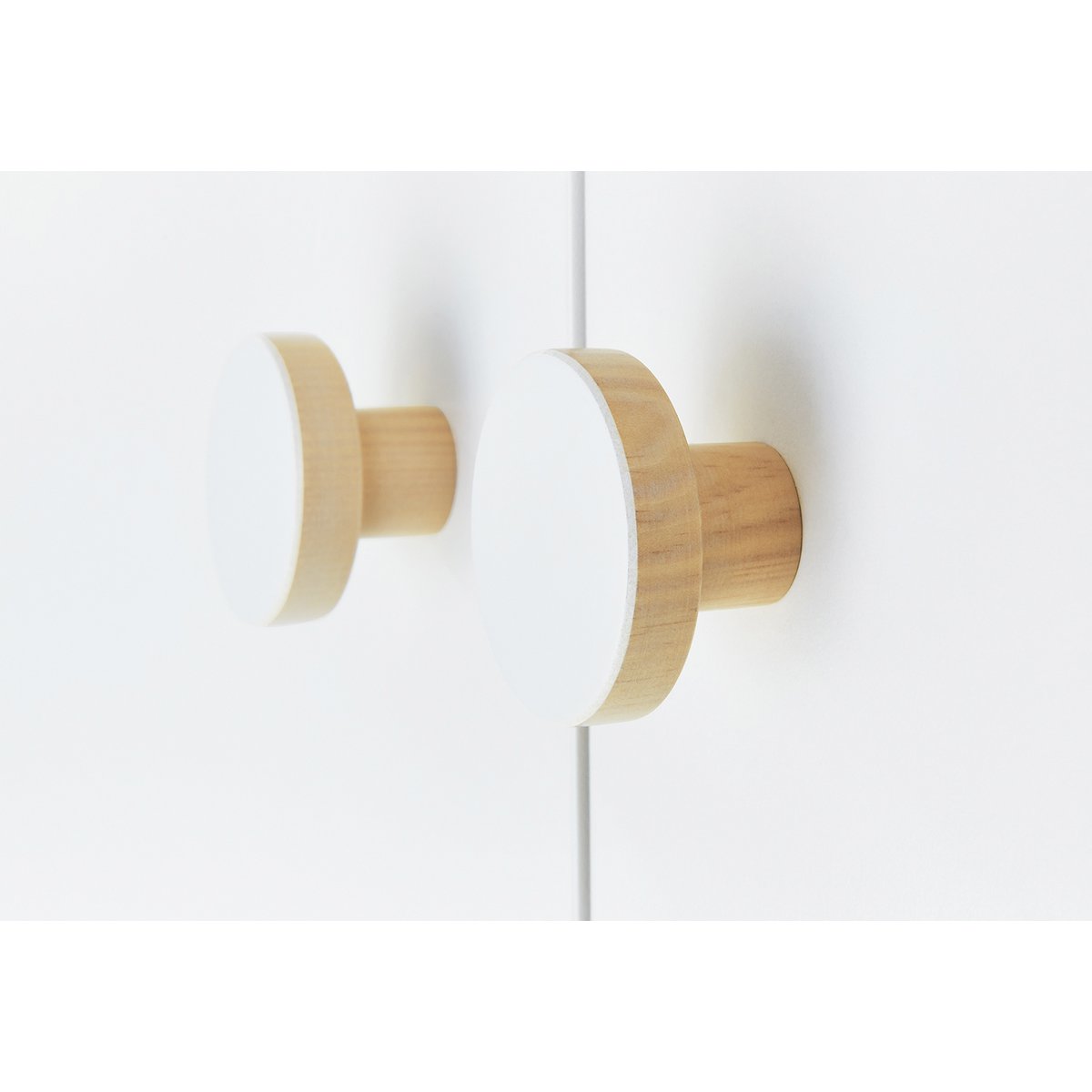 Kinderkamer 'Round' breed groot3 onderdelen: ledikantbed, breed commode, grote kledingkast - Smart Simple