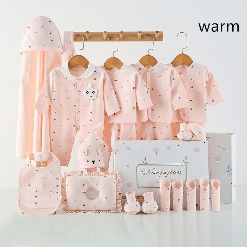 Babykleding Cadeauset – 100% Katoen, Voor Pasgeborenen (16 t/m 24 - delig) - Smart Simple