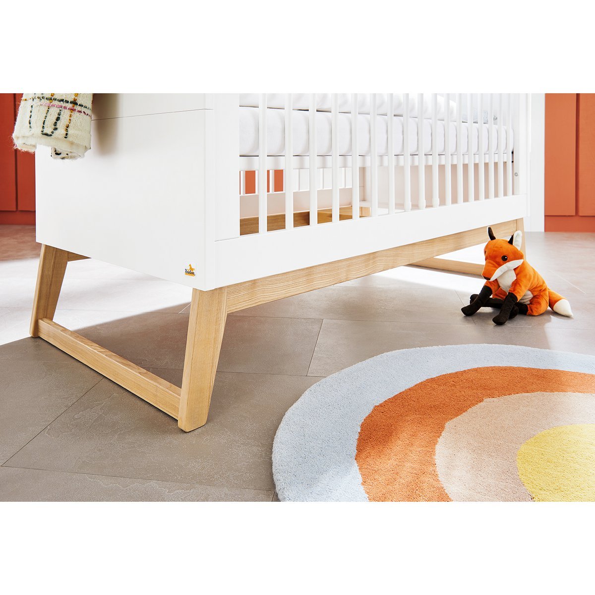 Kwekerij 'Brug' breed 3 delen: ledikant, brede commode, 2 - deurs kledingkast - Smart Simple