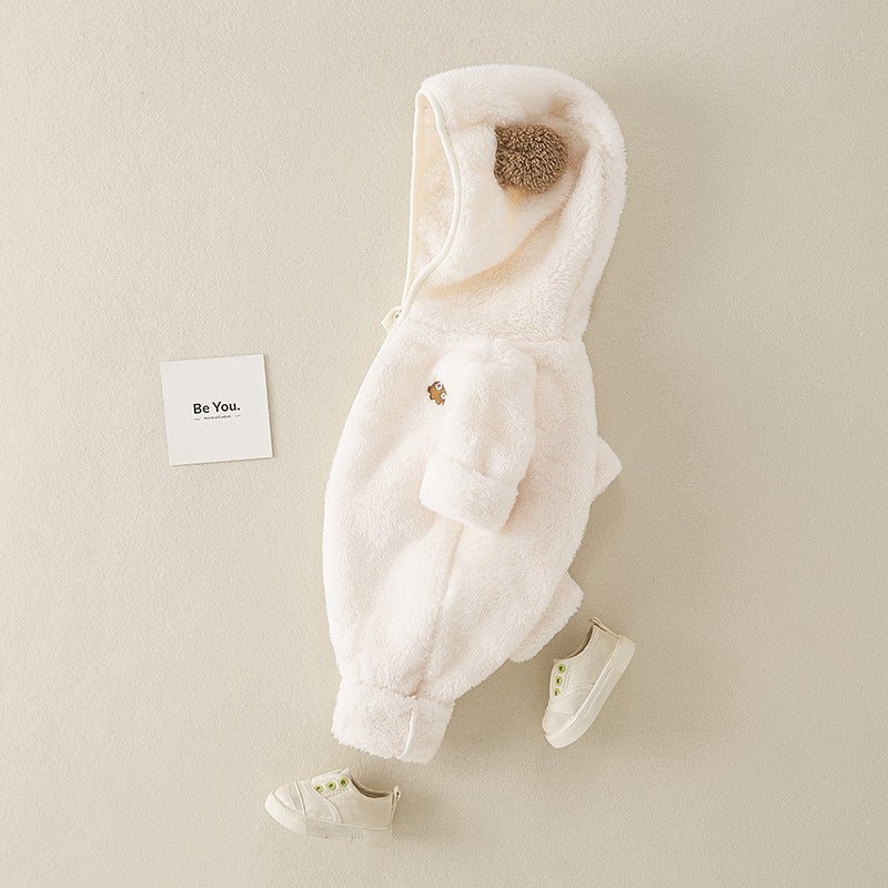 Baby Winter Romper – Dubbelzijdig Fluweel & Gewatteerd voor Warmte - Smart Simple