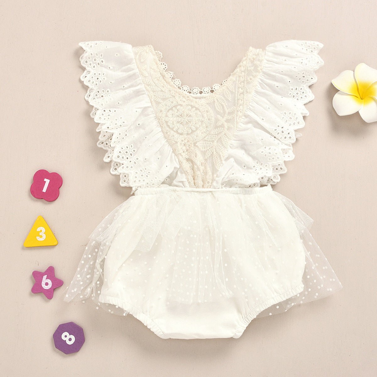 Kanten Baby Jumpsuit – Elegante Romper met Kantdetails