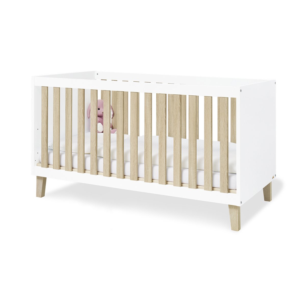 Kwekerij 'Lumi' breed groot 3 delen: ledikant, brede commode, grote kledingkast - Smart Simple