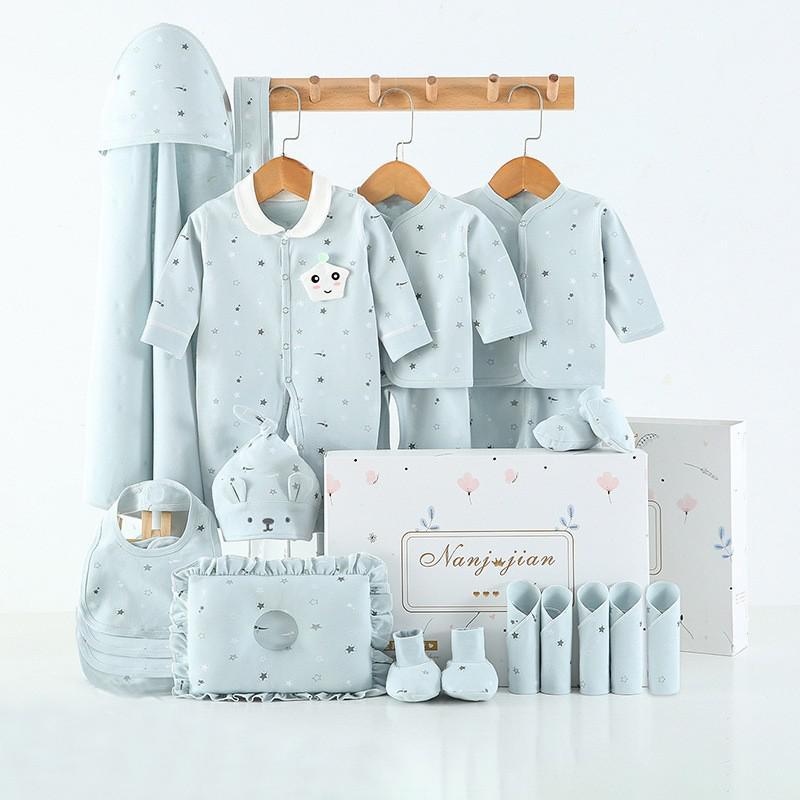 Babykleding Cadeauset – 100% Katoen, Voor Pasgeborenen (16 t/m 24 - delig) - Smart Simple