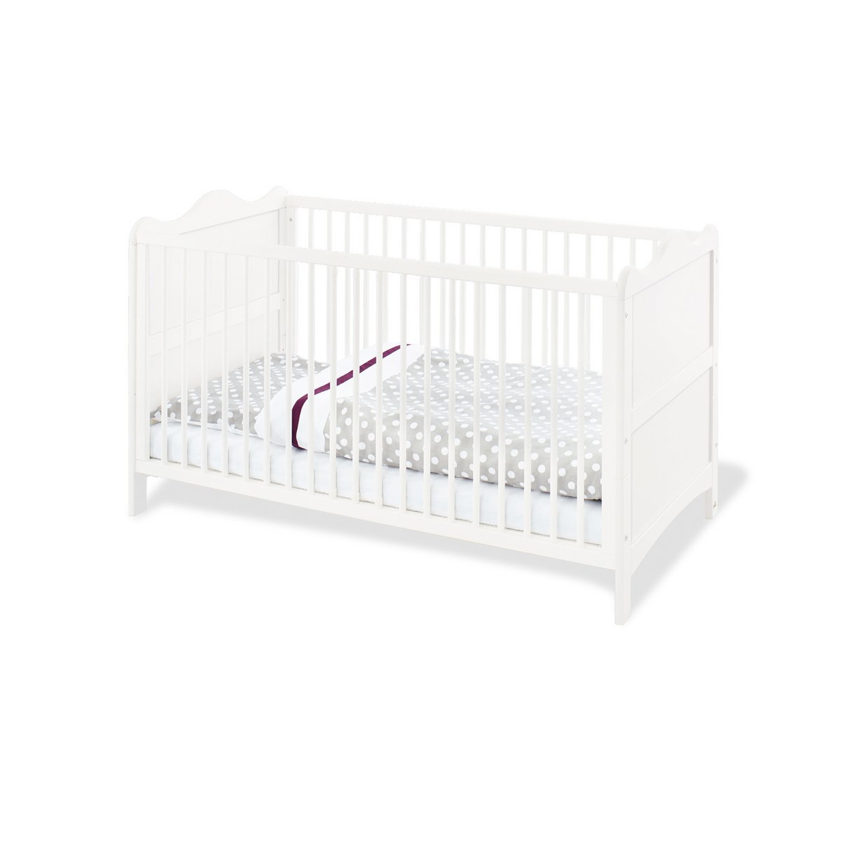 Kwekerij 'Florentina' extra breed 3 delen: ledikant, extra brede commode, 2 - deurs kledingkast - Smart Simple