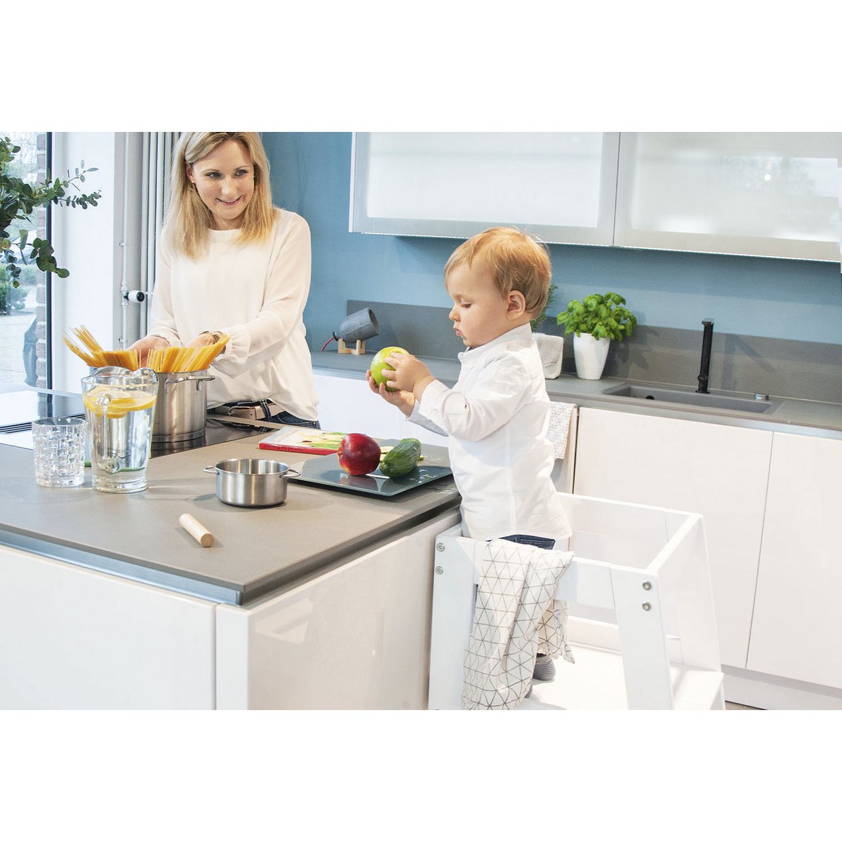 Leertoren 'Fino', wit gelakt - Smart Simple
