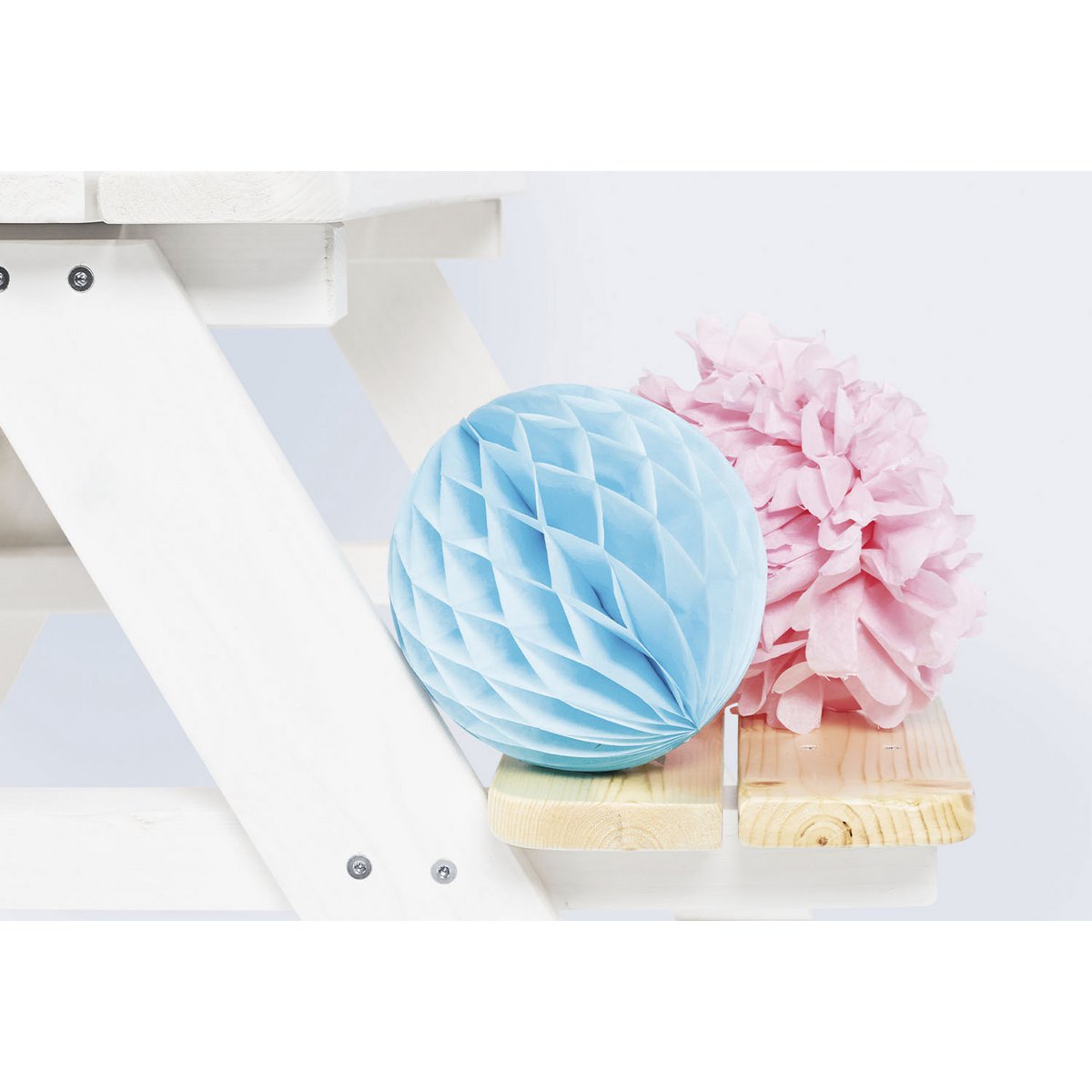 Kinderpicknickbank 'Nicki für 4', wit - Smart Simple