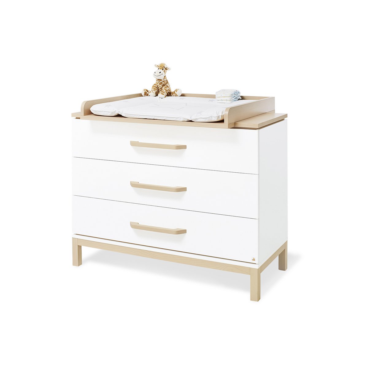 Kwekerij 'Light' breed groot 3 delen: ledikant, brede commode, grote kledingkast - Smart Simple