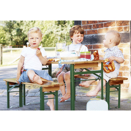 Kinderbank en tafelset voor buitenfeesten 'Sepp', 3 delig - Smart Simple