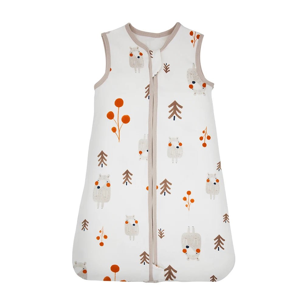 Baby Sleeping Bag Summer Thin Baby Sleepsack Kids Sleepwear Anti - Kick Blanket 3 - 18Months Stars Sky Cartoon Print 100% Cotton - Smart Simple