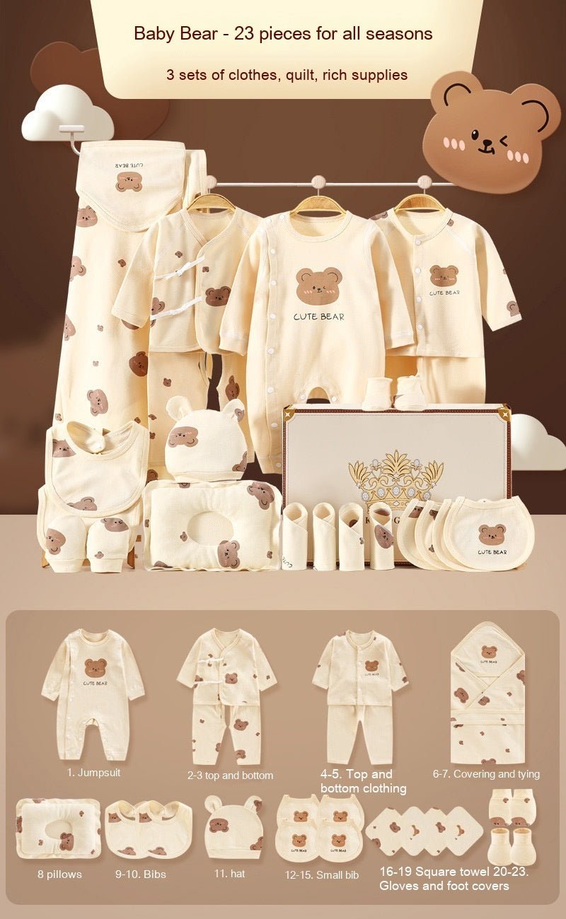 Newborn Cadeauset – 100% Katoen Babykleding voor Geboorte of Kraambezoek - Smart Simple