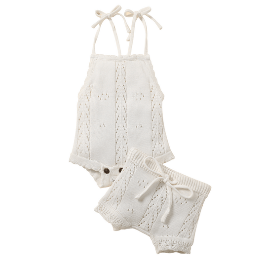 Annie & Charles® babykledingset van fijngebreid katoen - Smart Simple