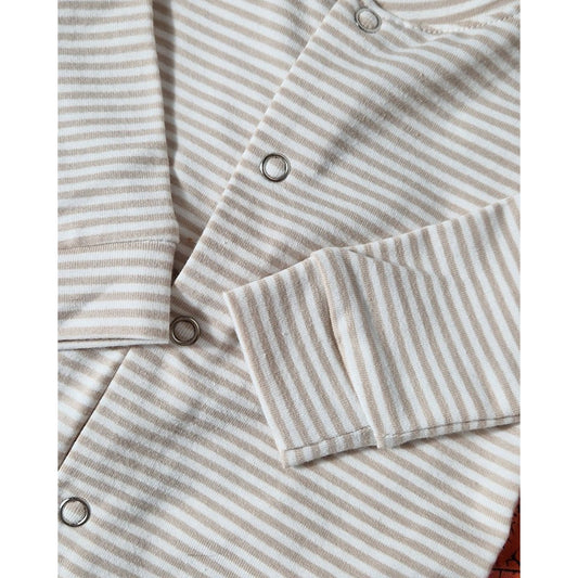 Boxpakje ruffle small stripes ivory - Smart Simple