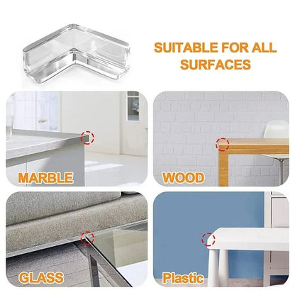 10PCS/4PCS Clear Anti - collision Coffee Table Furniture Corner Protectors Children's Soft Corner Sheathing Living Room Decor - Smart Simple