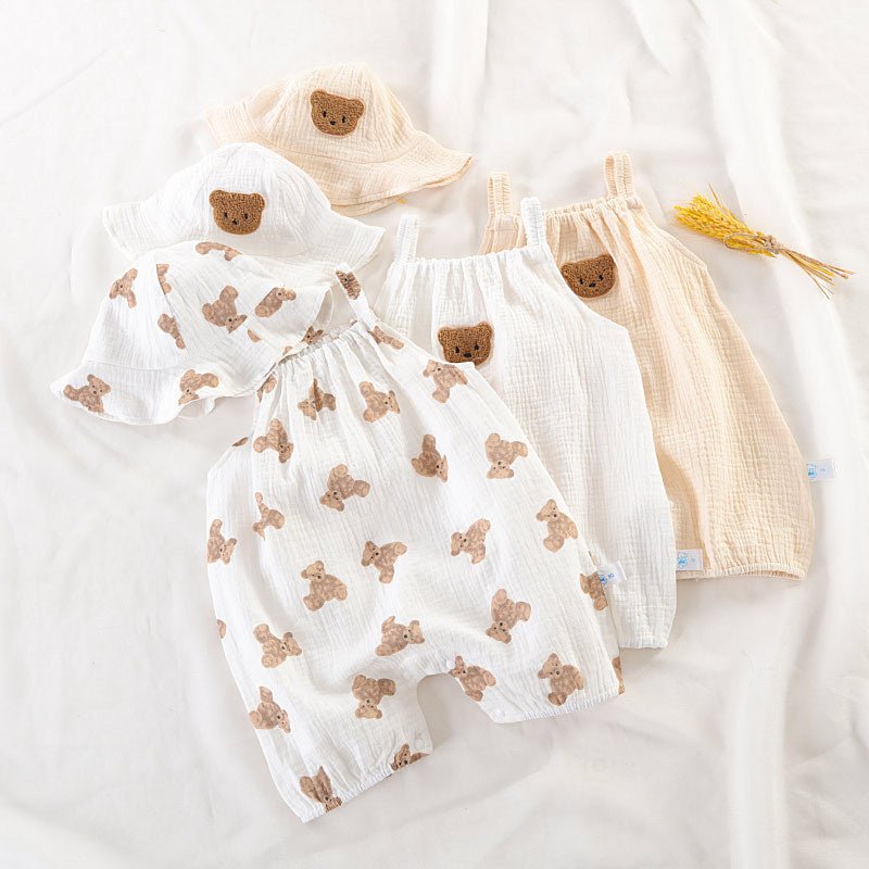 Zomer Baby Jumpsuit – Mouwloos Kruippakje voor Jongens & Meisjes - Smart Simple