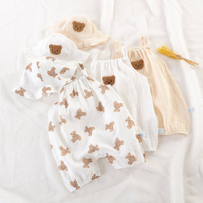 Zomer Baby Jumpsuit – Mouwloos Kruippakje voor Jongens & Meisjes - Smart Simple