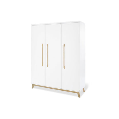 Kwekerij 'Riva' breed groot 3 delen: ledikant, brede commode, grote kledingkast - Smart Simple