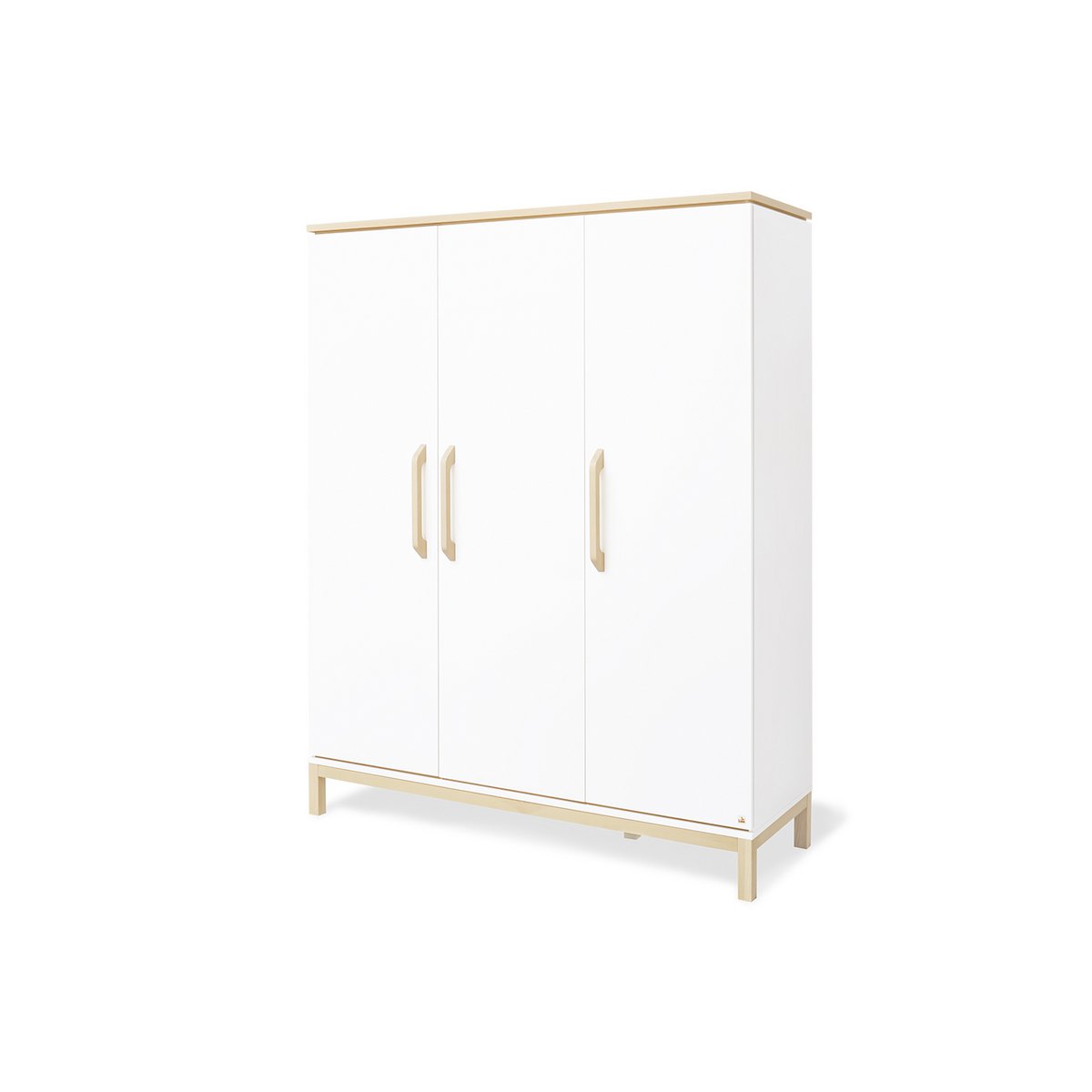 Kwekerij 'Light' breed groot 3 delen: ledikant, brede commode, grote kledingkast - Smart Simple